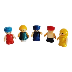 Vintage Playskool Little Playmates People Figures 1980s Lot of 5