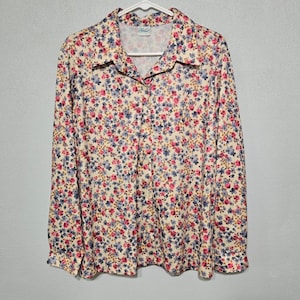 Blusa floral vintage Haband! para mujer, sin etiqueta