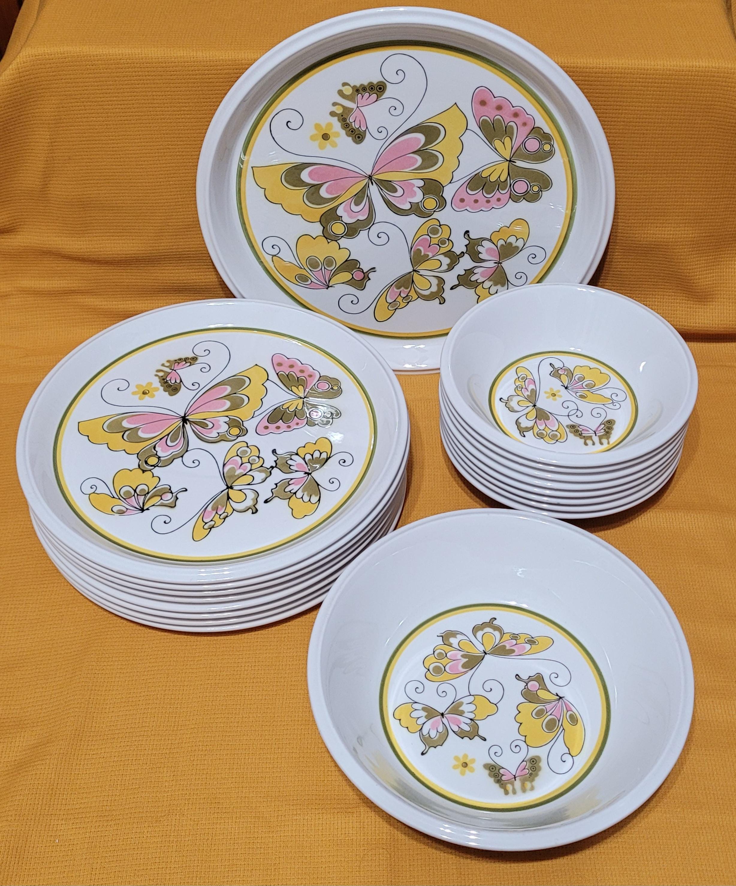 Mikasa Dinnerware Set 70s - Etsy
