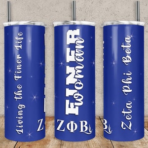 Zeta Phi Beta Sorority Tumbler Wrap, 20oz 30oz Skinny Tumbler Wrap for Straight & Tapered Tumbler Designs Template PNG, Instant Download