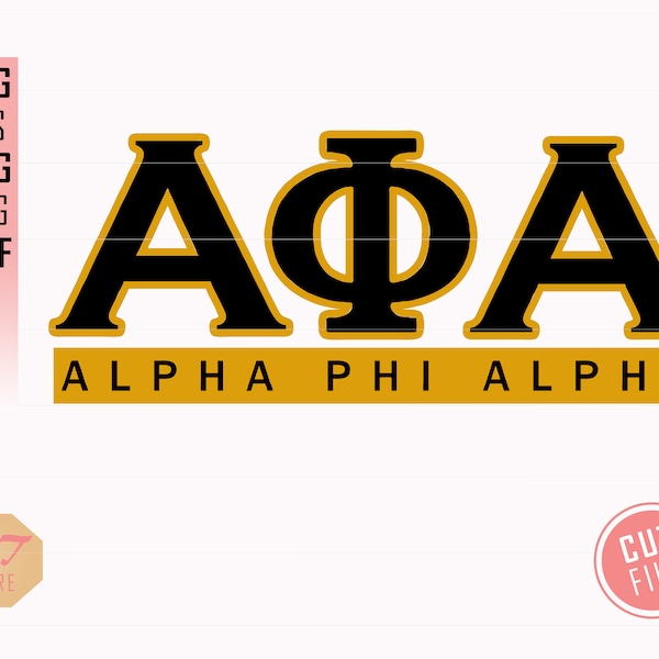 Alpha Phi Alpha SVG Cricut Files - Alpha Phi Alpha Fraternity - Instant Download - png - jpeg