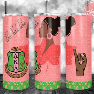 Alpha Kappa Alpha Nutrition Facts Tumbler Wrap, 20oz Skinny Tumbler Wrap pour modèles de gobelets droits et coniques PNG