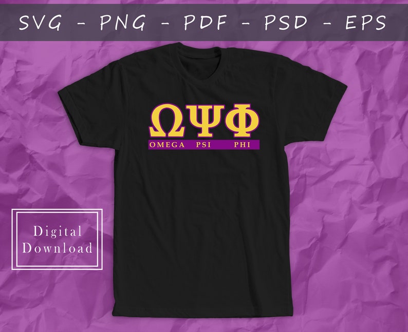 Omega Psi Phi Svg Fraternity Svg Greek Alphabet Svg Greek - Etsy