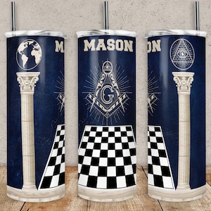 Envoltura para vasos inspirada en Mason, envoltura delgada para vasos de 20 oz para diseños de vasos rectos y cónicos Modelo PNG