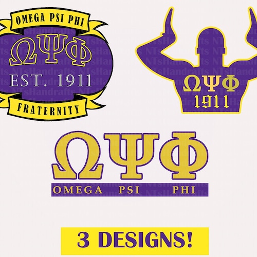 Omega Psi Phi 1911 SVG PNG Greek Fraternity Svg Q Dog - Etsy