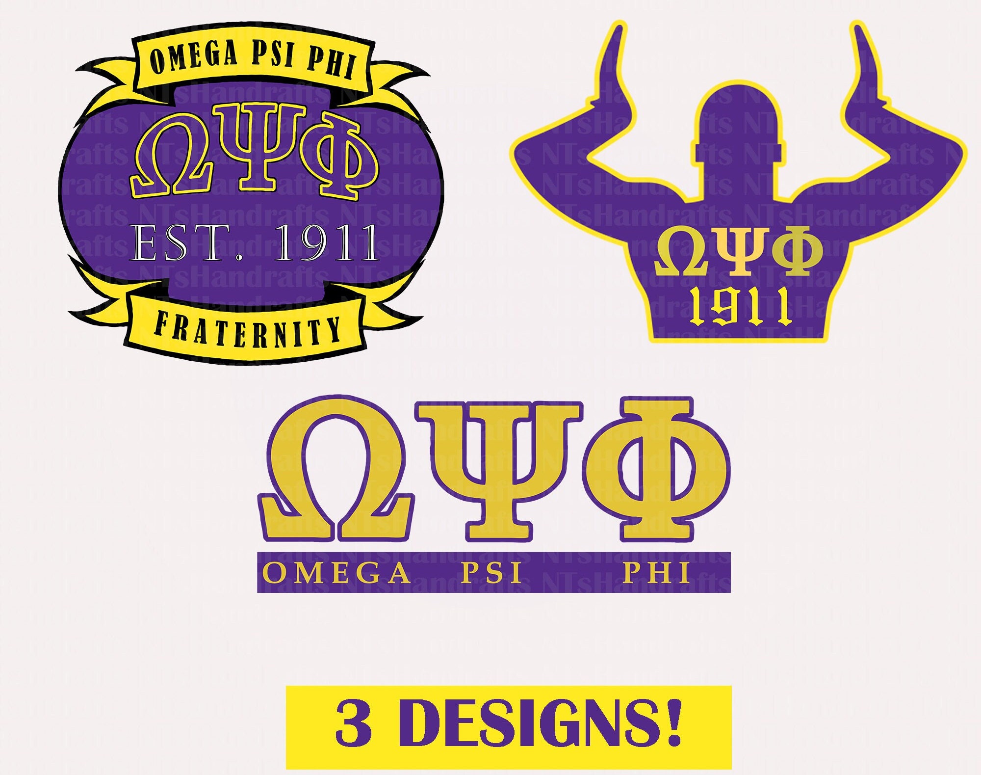 Omega Psi Phi Svg Bundle - Black Fraternity Omega 1911 - Includes SVG & PNG. Digital Download