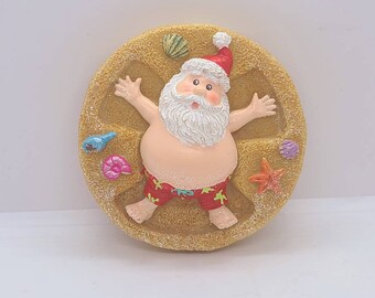 Beach Santa Claus Silicone Mold - Soap, Plastic, Ceramic