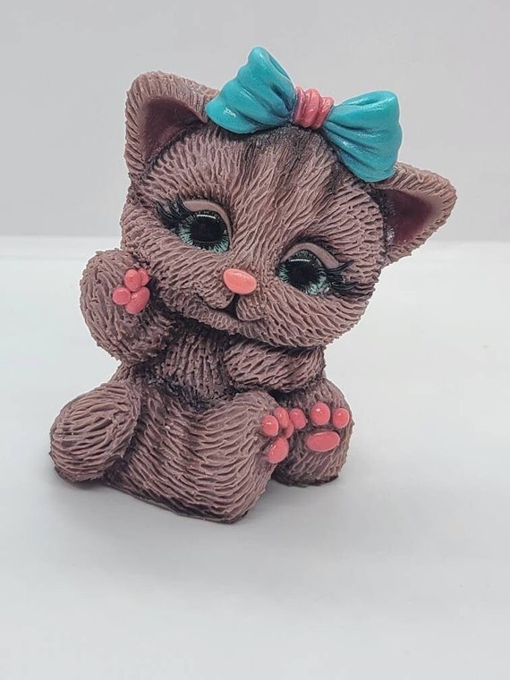Stampo Resina Epossidica A Forma Di Gatto CHENNAN Stampi In Silicone Per Colata A Forma Di Gatto, Stampi Per Candele Gattino 3D, Stampo Per Sapone Gattino 3D Resina Epossidica, Stampo 3D Per
