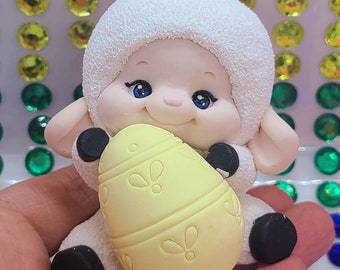 Sheep & Easter Egg Silicone Mold - Soap, Candle, Resin Art