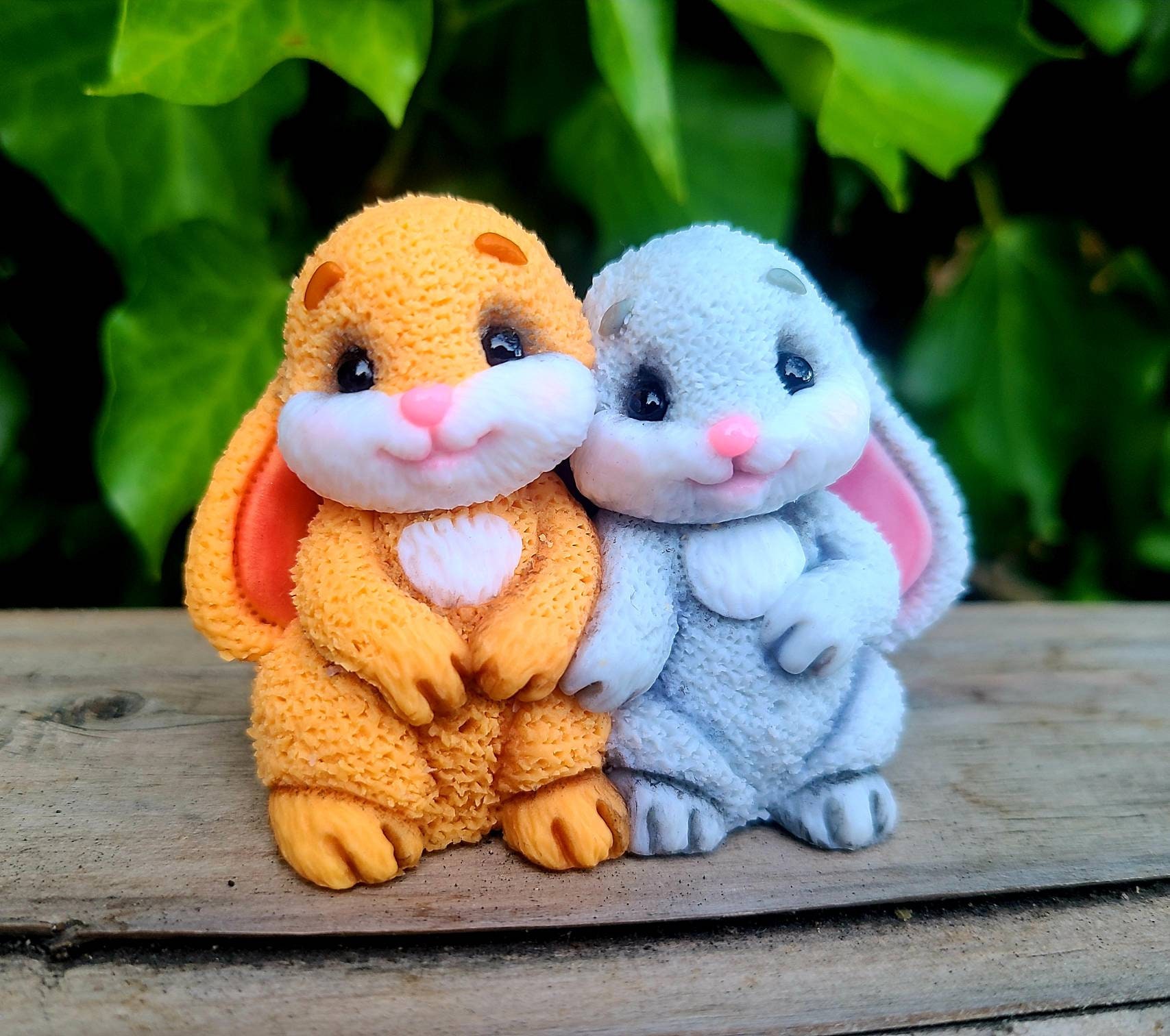 Soaping Rabbit Best Friends Rabbit Silicone Mold, Soap/candle Making - Etsy