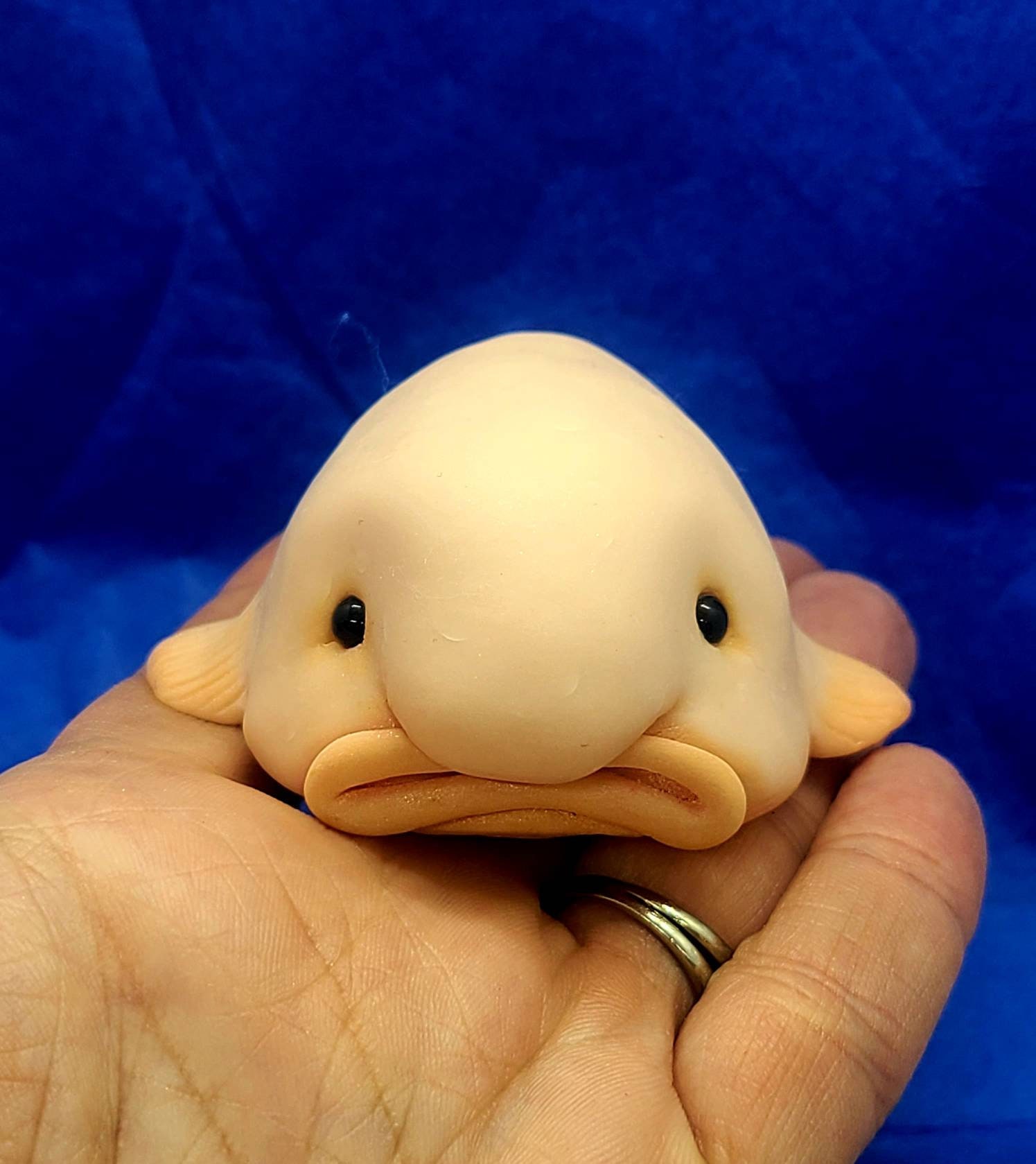 Blob Fish in Resin Pond Bowl Weirdo Gift Pet Blobfish 