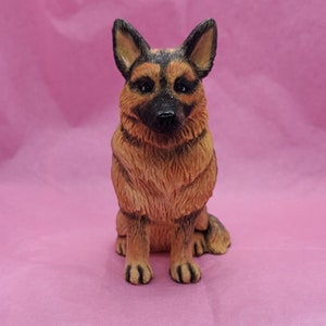 Molde de silicone para Pastor Alemão, material para sabonete e resina para artesanato com tema de cachorro