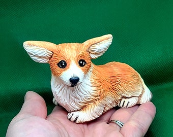Corgi silicone mold Dog puppy 3d silicone mold Corgi mold for plastic Mold for toys Dog shape mold Mold for soap mold for candle