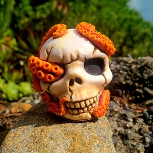 Skull silicone mold Halloween mold tentacles mold Soap silicone mold Mold for epoxy resin Creepy silicone mold Gift for soapmaker
