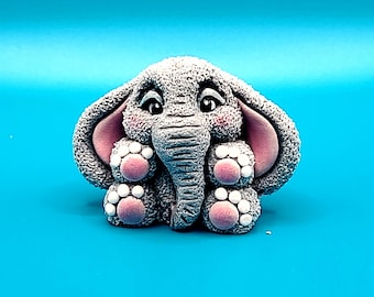 Elefant Seifenform Miniform Elefantform Tiergestalt Form Mould für Kerzenform Keramik Mould for Zement Gartendekor Mould Mould für Ton