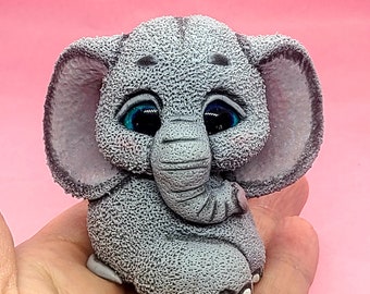 Elefant Seifenform Elefant Silikonform Tier Form Form Gießform für Kerze Gartendeko Gießform Keramikform Mould für Ton