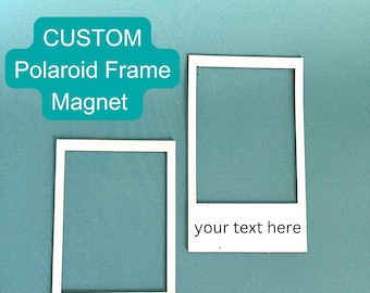 CUSTOM magnet photo frame | personalized mini polaroid frame magnet
