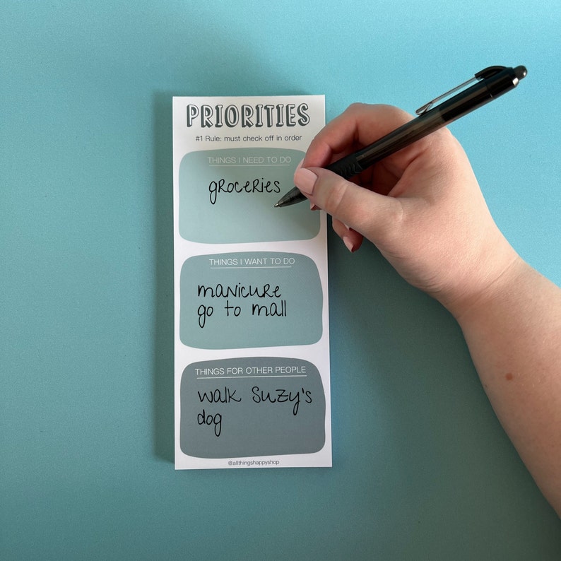 Priority List Notepad People Pleaser Notepad Mental Health - Etsy