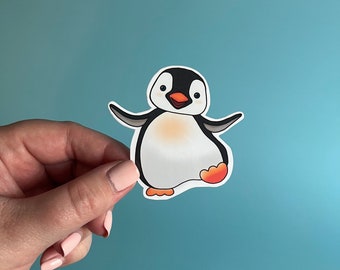 Penguin Sticker / vinyl sticker / waterproof sticker / scratch proof sticker / water bottle sticker / laptop sticker / cute penguin