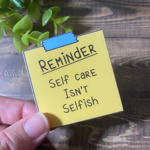 mental health sticky note stickers / mental health reminder stickers / positive thoughts stickers /mental health matters / waterproof image 10