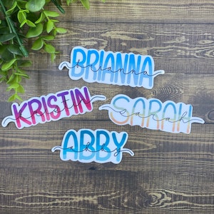 CUSTOM name stickers