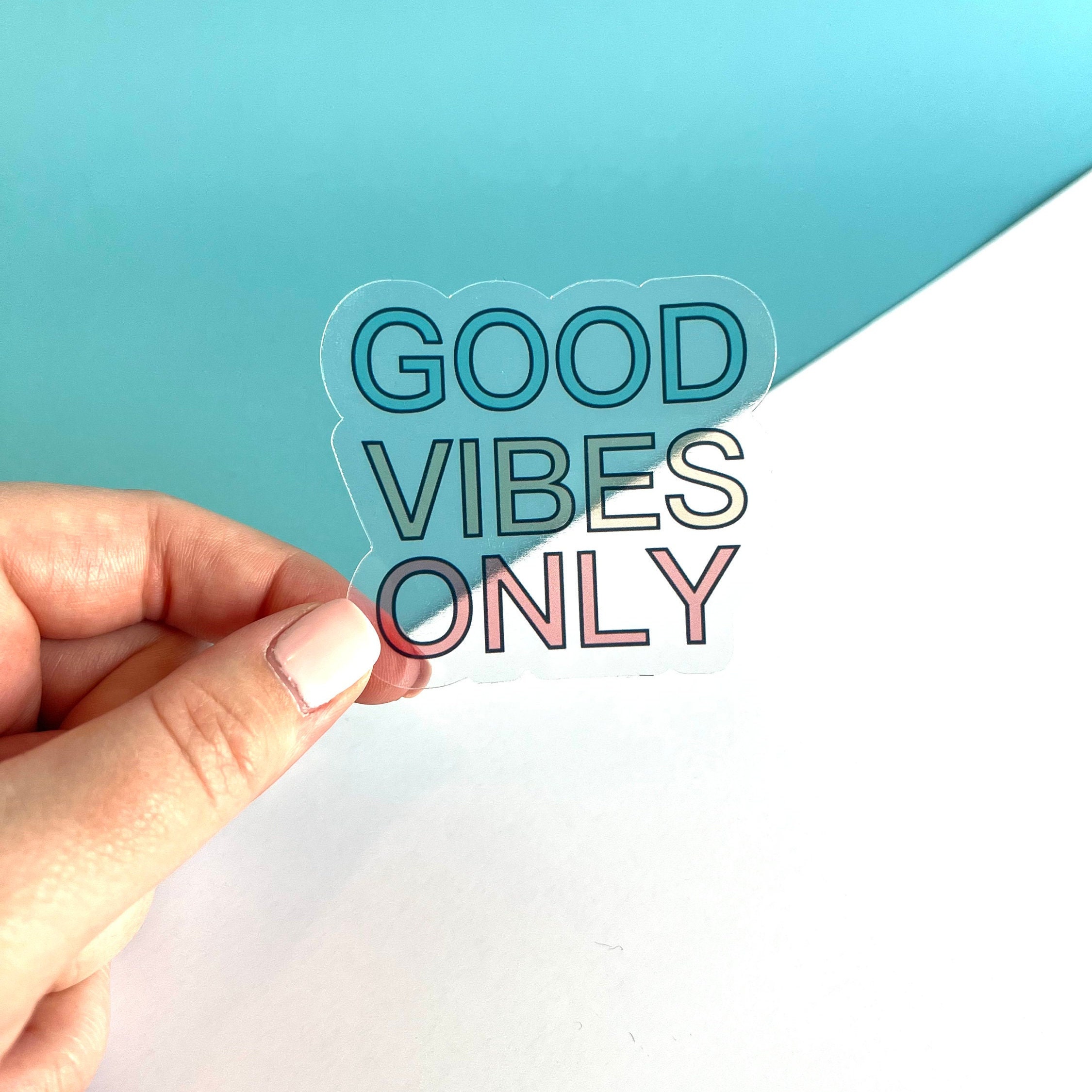 Good Vibes Sticker Pack 5 Positive Slogan Stickers, Tech Stickers, Laptop  Sticker, Cute Positive Affirmation. Waterproof 