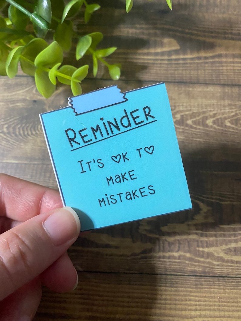 mental health sticky note stickers / mental health reminder stickers / positive thoughts stickers /mental health matters / waterproof image 7