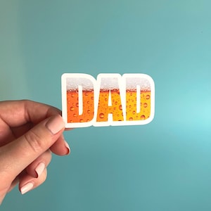 Autocollant PAPA | Bière | Sticker fête des pères