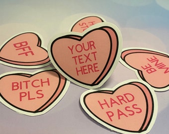 personalized candy hearts
