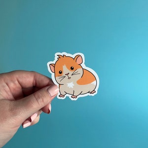Autocollant hamster | étanche | anti-rayures | autocollant très épais et durable