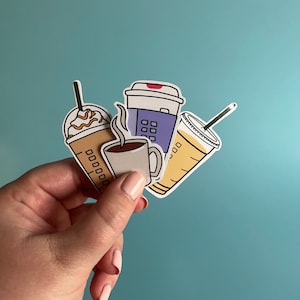 pack d'autocollants café