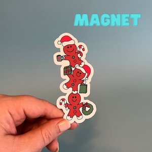 Gingerbread men MAGNET | Christmas / Holiday MAGNET