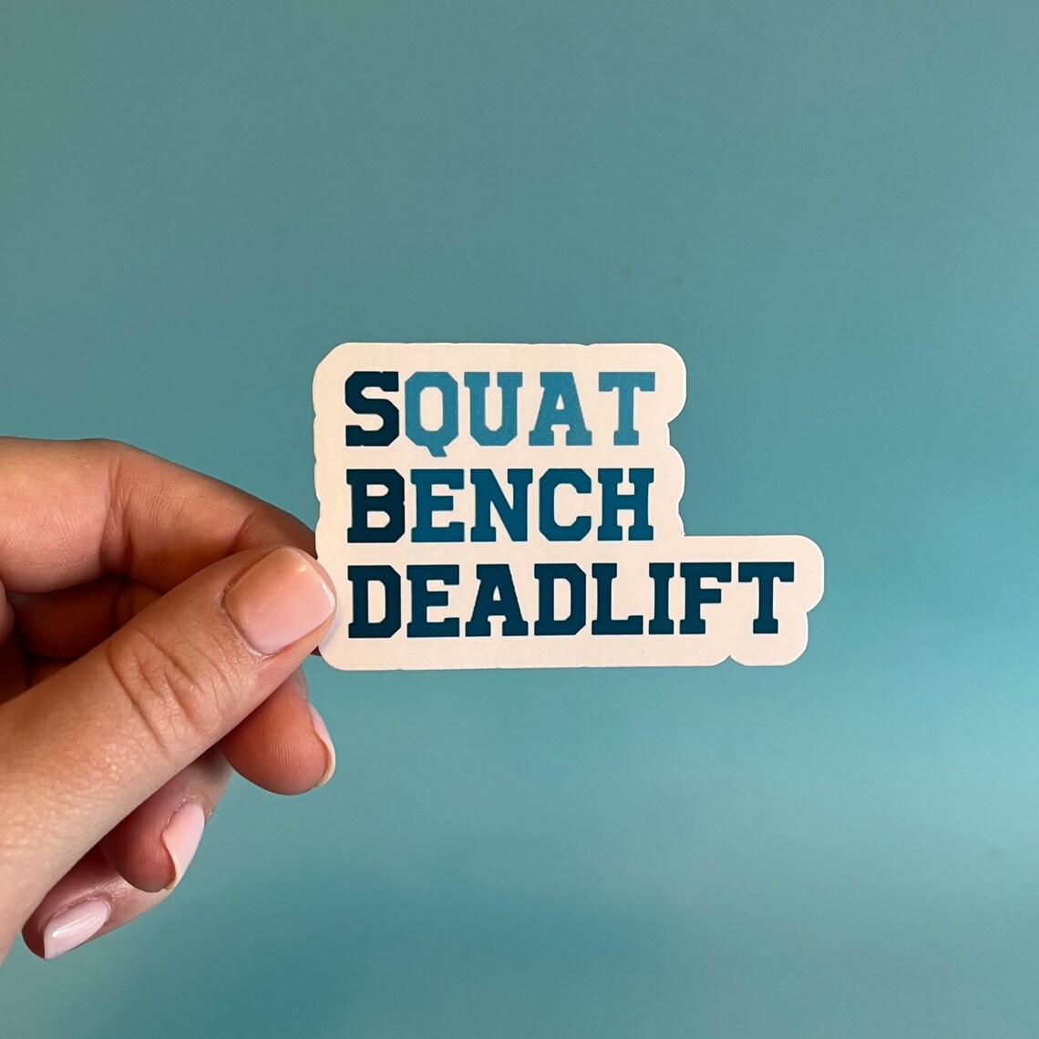 SBD | Squat Bench Deadlift Sticker - Etsy