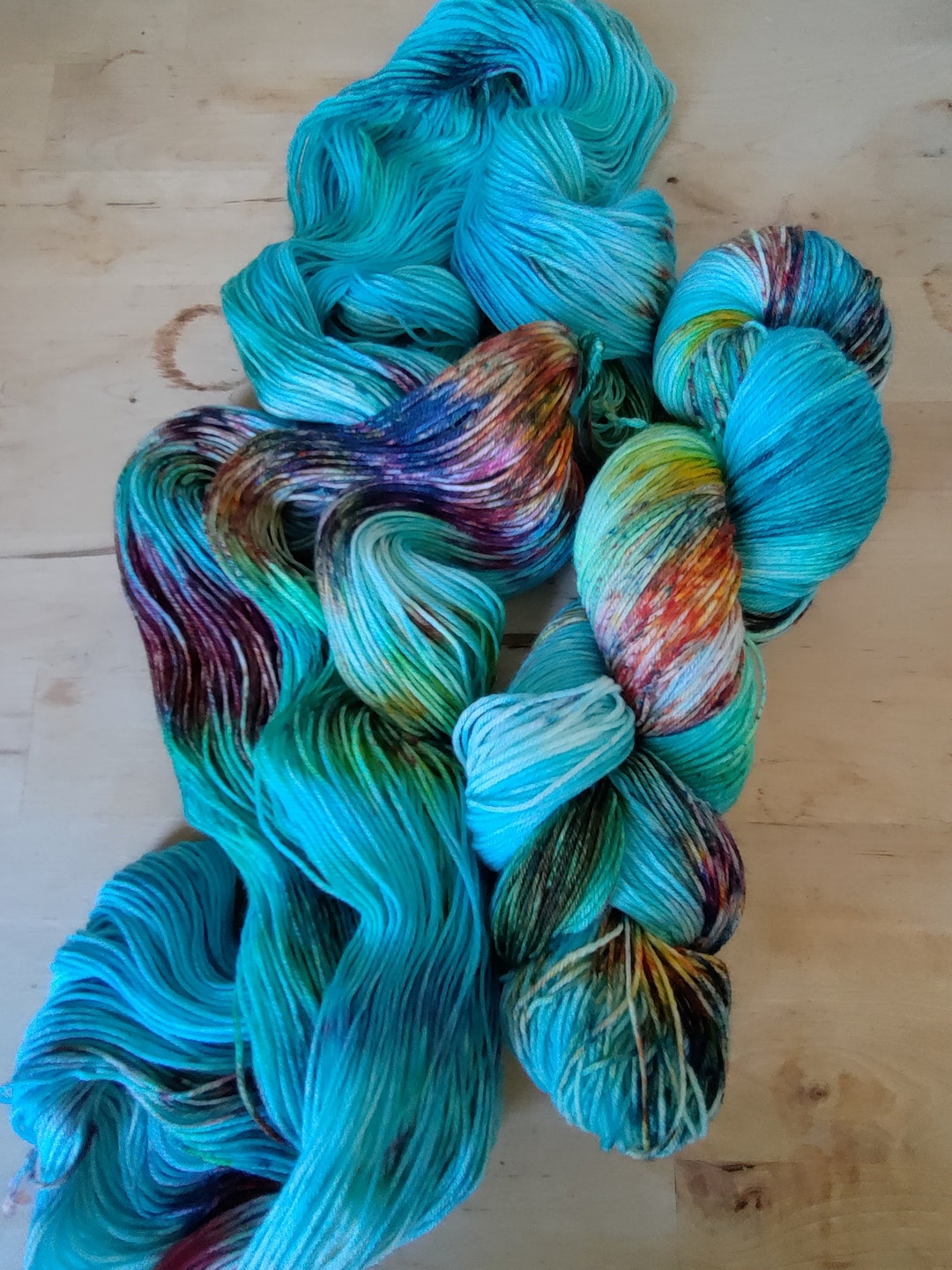 Hand Dyed Yarn Rainbow Dash / Laine Teinte à La Main Rainbow Dash / Size Fingering Etsy Canada