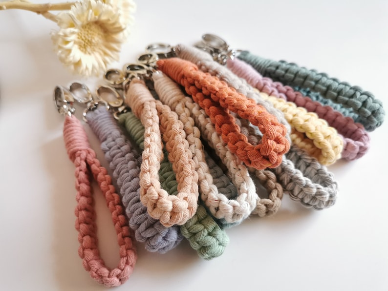 Macrame keychain Lanyard keychain macrame image 5