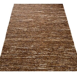 Light-brown Natural Raw Wool Flatweave Hand-knotted Rug - Etsy