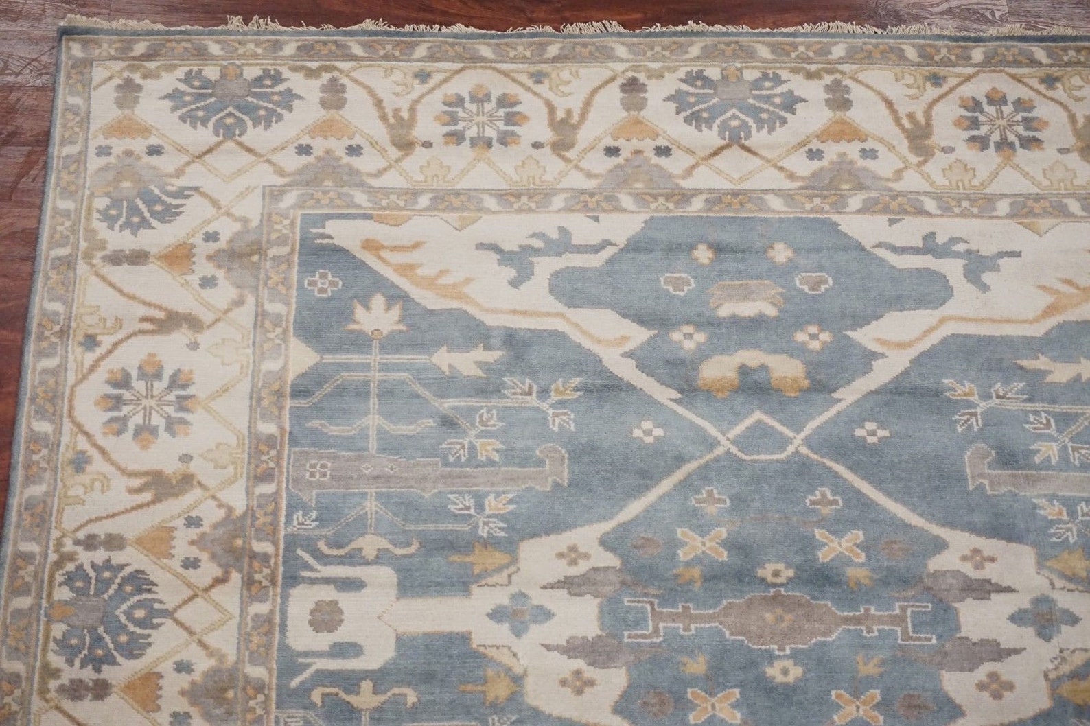 9X9 Square Oushak Area Rug Handknotted Vegetable Dyed Wool Etsy