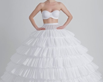 Mega Full Petticoat Crinoline Braut Hochzeit Ballkleid Kleid, 8-Hoop Unterrock Slip, geschwollenes Brautkleid Crinoline, Petticoat Großhändler