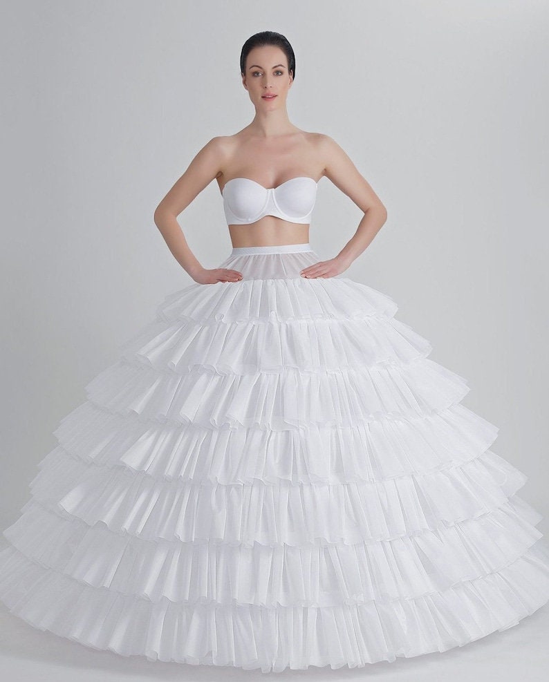 Slip or hoop skirt under wedding dress? I dont know which looks better!  Help!