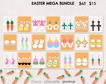 EASTER MEGA BUNDLE, All Easter Earrings in Shop, Cut File, Cricut, Silhouette, Glowforge, Laser Cut File