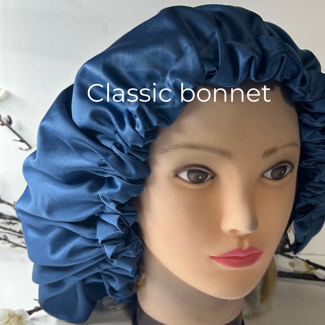Blue Silk Bonnet