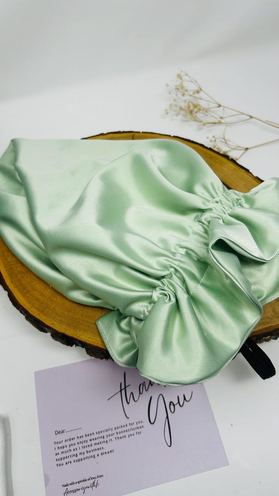 Cuffia Da Notte In Raso Per Capelli Lunghi – Extra Large, Con Fascia Regolabile, Per Dormire E Proteggere Ricci E Trecce