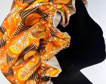 Gorro de dormir suave de satén Ankara forrado — Gorro de noche de algodón con estampado africano