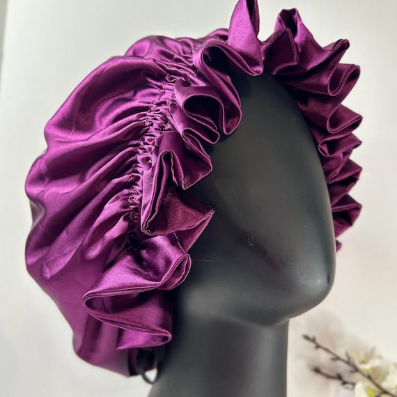 Extra Large Silk Bonnet for Sleeping, Adjustable Hair Protection Cap Amazon.com: Kitsch XL Satin Bonnet for Sleeping - Softer  main image 4