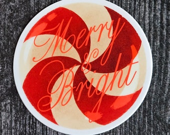 Merry & Bright STICKER