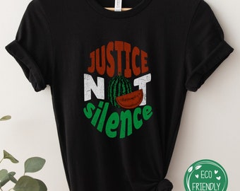 Palestine Protest Shirt, Watermelon Activist Aesthetic, Gaza Human Rights Top, Social Justice Ally Street Wear, Free Palestine Crewneck, Eco
