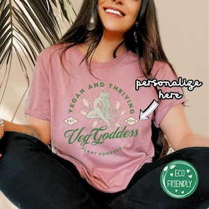 Personalisiert vegan, Pro Vegan, veganes Geschenk, veganes Geschenk für sie, veganes Geburtstagsgeschenk, personalisiertes veganes Geschenk für sie, Eco