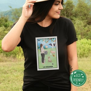 Vegan loteria shirt, Vegan for the animals, Plant based shirt, Gift for vegan friends, Vegan crewneck, Vegan presents, Vegan designs, Eco