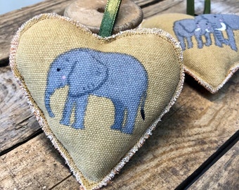 Sophie Allport Heart Decoration - Elephant