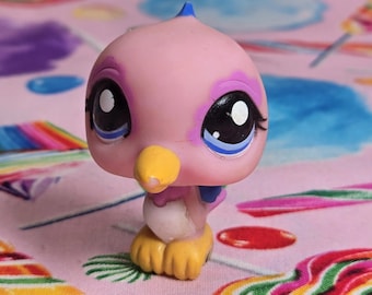 Littlest Pet Shop authentische LPS #1501 Kolibri rosa Vogel blaue Augen Hasbro